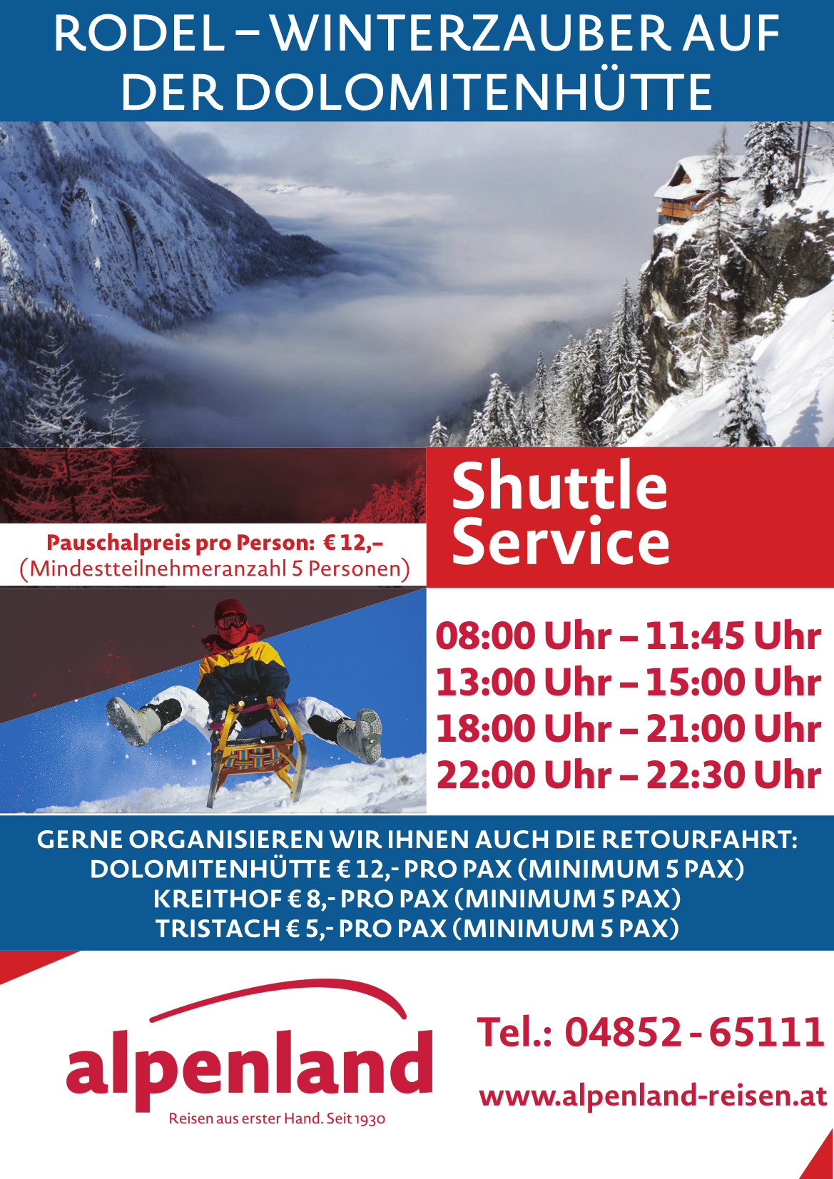 Shuttle Service Dolomiten 2022 23